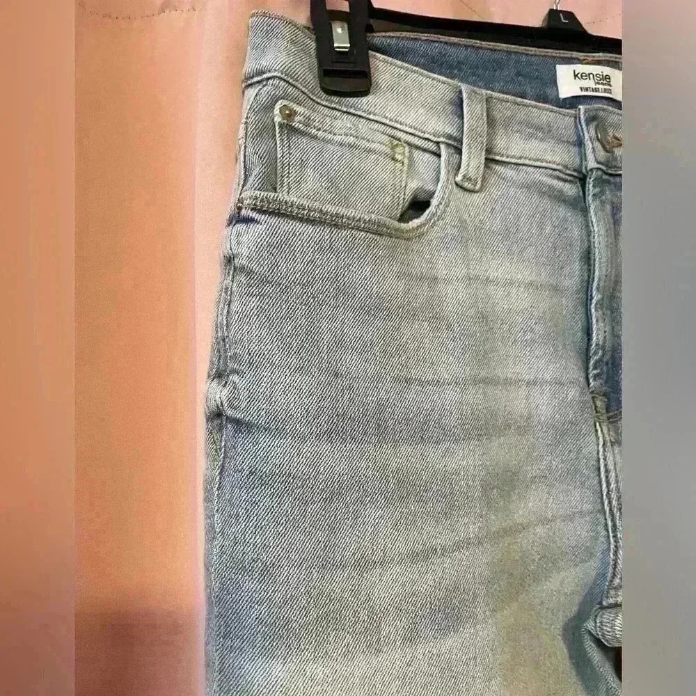 KENSIE The Kelsey High Rise Raw Hem Skinny Jean Vintage Luxe - Picture 2 of 11